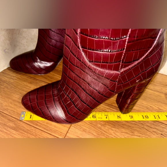 Antonio Melani Leather Boots Crocodile print size 10M - Picture 12 of 16